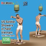 DF35033 1/35 WWII アメリカ ベトナム戦争の前線でシャワーを浴びる兵士 [組立式プラスチックモデル]