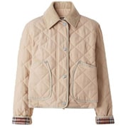 並行輸入品 BURBERRY 8056575 キルティングジャケット レディース ソフトフォーン Mサイズ
