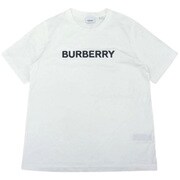 並行輸入品 BURBERRY 8056724 ロゴ コットンTシャツ レディース ホワイト Lサイズ
