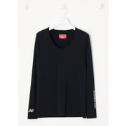 012-4967502-010-2 [UV 接触冷感 Uネック インナー プルオーバー レディース 2サイズ ブラック]