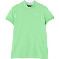 012-4166510-131-0 [ゴルフウェア レディース 半袖 モックネックプルオーバー 0サイズ グリーン]