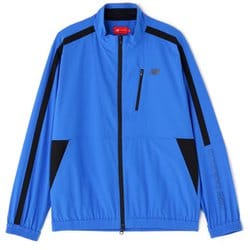 012-4120002-113-5 [ゴルフジャケット メンズ 4WAYストレッチ 撥水 防風 フルジップ ウインド ブルゾン 5サイズ ブルー]