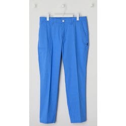 012-4131004-113-6 [ゴルフパンツ メンズ ストレッチピンヘッド ワイド テーパード ロングパンツ 6サイズ ブルー]