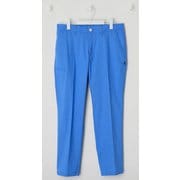 012-4131004-113-6 [ゴルフパンツ メンズ ストレッチピンヘッド ワイド テーパード ロングパンツ 6サイズ ブルー]