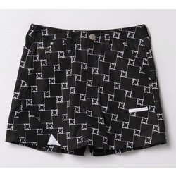 754341 M/BK [ゴルフウェア レディース ロゴ柄ショートパンツ Mサイズ BK]