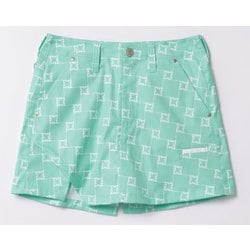 754341 M/GN [ゴルフウェア レディース ロゴ柄ショートパンツ Mサイズ GN]