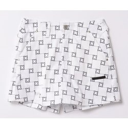 754341 M/WT [ゴルフウェア レディース ロゴ柄ショートパンツ Mサイズ WT]