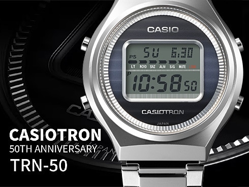 希少レトロ CASIO CASIOTRON TRN-120 デジタル時計 CASIO - カシオトロン 復刻版 TRN-120 ジャンク品の通販 by