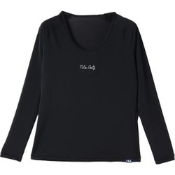 754981 L/BK [レディース Uネックインナーシャツ Lサイズ BK]