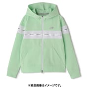 012-4162501-130-1 [ゴルフウェア レディース 裏メッシュ スウェット フルジップ フーディー 1サイズ ライトグリーン]