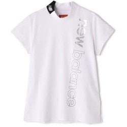 012-4166504-030-0 [ゴルフシャツ レディース 接触冷感 UPF50＋ 半袖 モックネック プルオーバー 0サイズ ホワイト]