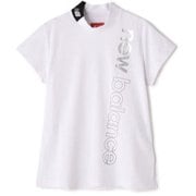 012-4166504-030-0 [ゴルフシャツ レディース 接触冷感 UPF50＋ 半袖 モックネック プルオーバー 0サイズ ホワイト]
