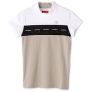 012-4166503-040-0 [ゴルフシャツ レディース UPF50＋ 接触冷感 半袖 モックネック プルオーバー 0サイズ ベージュ]