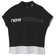 012-4166502-010-0 [ゴルフシャツ レディース接触冷感 フレンチスリーブ モックネック プルオーバー 0サイズ ブラック]