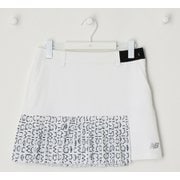 012-4134504-030-2 [ゴルフスカート レディース 接触冷感 UV ピクセルロゴ柄 スカート 2サイズ ホワイト]