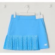 012-4134504-110-2 [ゴルフスカート レディース 接触冷感 UV ピクセルロゴ柄 スカート 2サイズ ブルー]