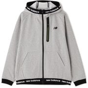 012-4162001-020-4 [ゴルフウェア メンズ 軽量ダンボールニット裏メッシュ スウェット フルジップ フーディー 4サイズ グレー]