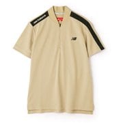 012-4160002-041-5 [ゴルフシャツ メンズ こかげMAX ベースボールカラー ポロシャツ 5サイズ ベージュ]