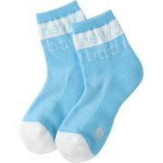 012-4186501-110-FR [ゴルフソックス レディース 抗菌防臭 ピクセルロゴ ミディアム ショートソックス 22～24cm ブルー]