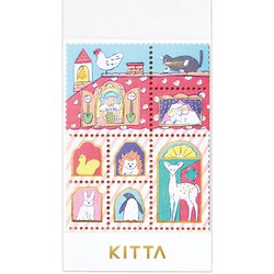 KITTA SPECIAL キッタスペシャル 切手風シール 箔タイプ オウチ KITPP002