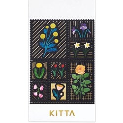KITTA SPECIAL キッタスペシャル 切手風シール 箔タイプ フラワー KITPP004