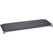 B2448MBS1 [ベーシックシリーズウッドシェルフ W1200×D600mm ブラックウッド シルバーフレーム 棚用 収納ラック ホームエレクター]