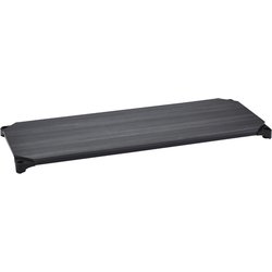 ベーシックシリーズウッドシェルフ W1200×D450mm ブラックウッド ブラックフレーム 棚用 収納ラック ホームエレクター B1848MBB1