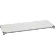 B2448MWHS1 [ベーシックシリーズウッドシェルフ W1200×D600mm ホワイトウッド シルバーフレーム 棚用 収納ラック ホームエレクター]