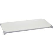 ベーシックシリーズウッドシェルフ W1200×D600mm ホワイトウッド シルバーフレーム 天板用 収納ラック ホームエレクター B2448MWHSD1