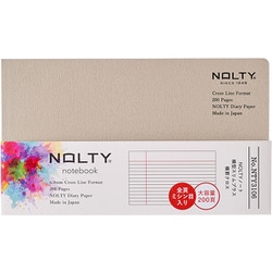 NOLTY（ノルティ） ノート 横型スリムプラス横罫クロス グレー NTY3106