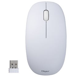 2Way電池（単三電池/単四電池）対応 3ボタン BlueLED 無線マウス MUS-RKT211W