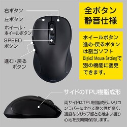 ヨドバシ.com - ナカバヤシ デジオ Digio 5ボタン BlueLED 無線