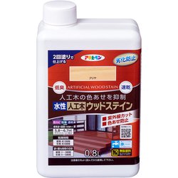水性人工木ウッドステイン 0.8L 透明（クリヤ）