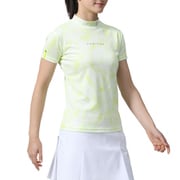 FJW-S24-S01 81912-L [タイダイプリント半袖モックネックシャツ レディース Lサイズ イブニングプリムローズ]