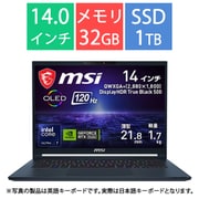 ゲーミングノートパソコン/msi Stealth 14 AI Studio A1V/14型/Core Ultra 7 プロセッサー 155H/RTX 4060/メモリ 32GB/SSD 1TB/Windows 11 Pro STEALTH14-A1VFG-4009JP