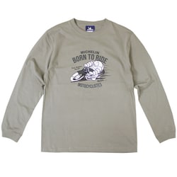 226359 [LS T-shirt Rider Stone gray M]