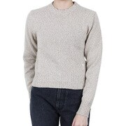 Ami Paris FKS127 005 265 カシミヤ ウール ニット レディース シャンパン Mサイズ [並行輸入品]