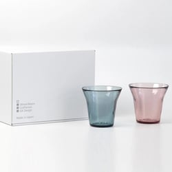 生涯を添い遂げるグラス タンブラー （津軽びいどろ） ペアセット ギフトボックス入り タンブラーグラス 200ml （ブルー・ピンク） 11413