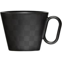生涯を添い遂げるマグ 有田焼 レギュラー 市松 マグカップ 240ml （ブラックマット） 12062