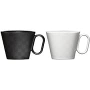 生涯を添い遂げるマグ 有田焼 レギュラー 市松 ペアセット マグカップ 240ml (ブラックマット・ホワイトマット) 12120