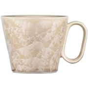 生涯を添い遂げるマグ 京焼 花結晶 マグカップ コーヒーカップ 240ml 国産杉箱入り (ベージュ) 12160