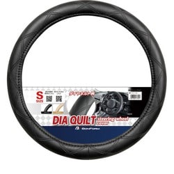6770-01BK [ハンドルカバー ベーシックキルト 細巻き・対称リング Sサイズ（36.5-37.9cm） カラー：ブラック]