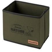 7242-44GN [収納 スヌーピーネイチャー 折り畳みマルチボックス サイズ：21x14x17.5cm カラー：グリーン]