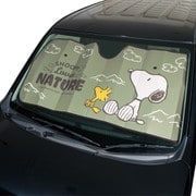 7589-01GN [サンシェード スヌーピーネイチャー フロントガラス用 サイズ：130x60cm カラー：グリーン]