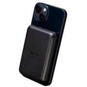マグネット式ワイヤレスモバイル充電バッテリー 5000mAh ブラック MPCCM5000BK