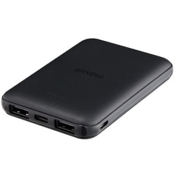 モバイルバッテリー 5000mAh 薄型コンパクトサイズ ブラック MPC-CE5000BK