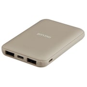 モバイルバッテリー 5000mAh 薄型コンパクトサイズ ベージュ MPC-CE5000BE