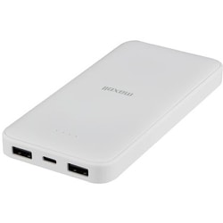 モバイルバッテリー 10000mAh 薄型大容量 低電流対応 ホワイト MPC-CE10000WH
