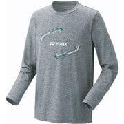 ユニロングスリーブTシャツ 16709 010 グレー Mサイズ [テニス 長袖シャツ メンズ]