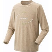 ユニロングスリーブTシャツ 16709 194 サンドベージュ Mサイズ [テニス 長袖シャツ メンズ]